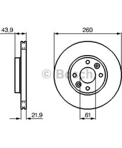 Bosch Bremžu disks 0 986 479 103