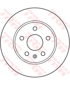 TRW Bremžu disks DF4995S