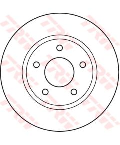 TRW Bremžu disks DF4933