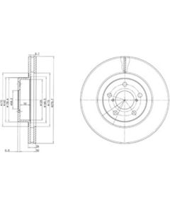 Delphi Bremžu disks BG2827