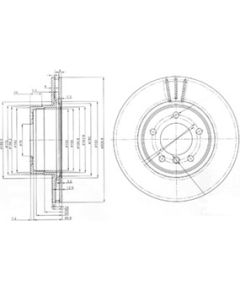 Delphi Bremžu disks BG3870