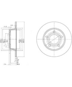 Delphi Bremžu disks BG3672