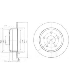 Delphi Bremžu disks BG3660