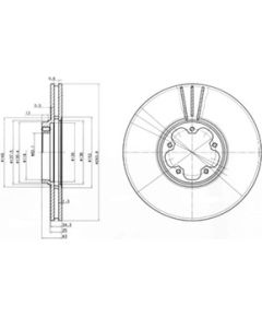 Delphi Bremžu disks BG3504