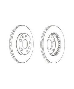 Ferodo Bremžu disks DDF2078C