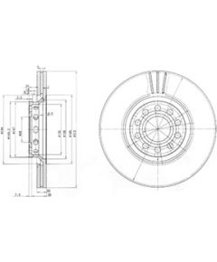 Delphi Bremžu disks BG3657