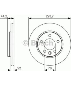 Bosch Bremžu disks 0 986 479 S06