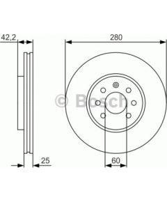 Bosch Bremžu disks 0 986 479 S55