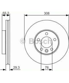 Bosch Bremžu disks 0 986 479 R84