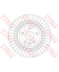 TRW Bremžu disks DF6308