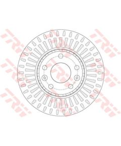 TRW Bremžu disks DF6184