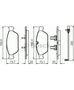 Bosch Bremžu kluči 0 986 494 447