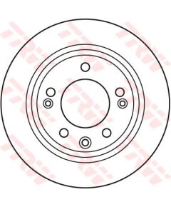 TRW Bremžu disks DF6123