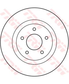 TRW Bremžu disks DF4964