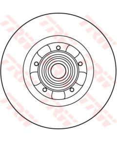 TRW Bremžu disks DF6043BS