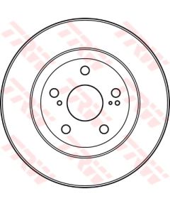 TRW Bremžu disks DF4828S