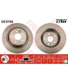 TRW Bremžu disks DF4766