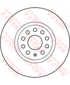 TRW Bremžu disks DF4464S