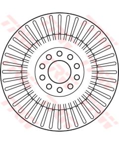 TRW Bremžu disks DF4268S