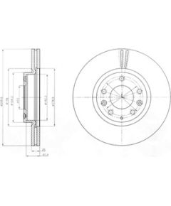 Delphi Bremžu disks BG4255