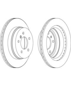 Ferodo Bremžu disks DDF1697