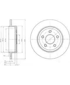 Delphi Bremžu disks BG4160