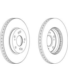 Ferodo Bremžu disks DDF1557