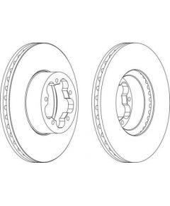 Ferodo Bremžu disks DDF1554