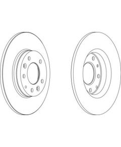 Ferodo Bremžu disks DDF1500