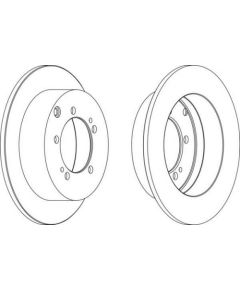 Ferodo Bremžu disks DDF1410