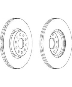 Ferodo Bremžu disks DDF1305