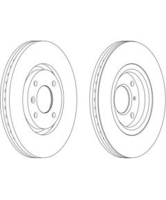 Ferodo Bremžu disks DDF1152