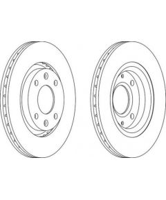 Ferodo Bremžu disks DDF1140