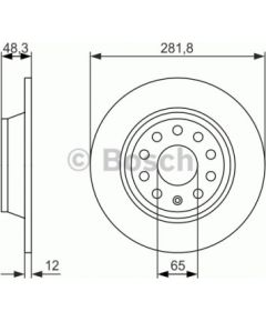 Bosch Bremžu disks 0 986 479 247