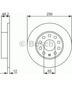Bosch Bremžu disks 0 986 479 155