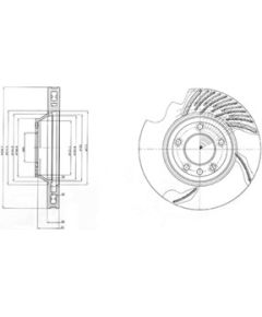 Delphi Bremžu disks BG9950