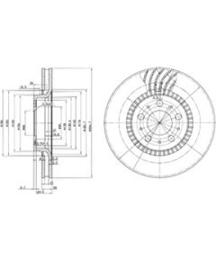 Delphi Bremžu disks BG9514