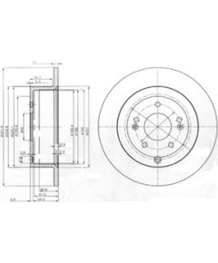 Delphi Bremžu disks BG4136