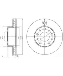 Delphi Bremžu disks BG4059