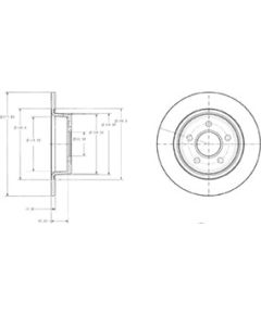 Delphi Bremžu disks BG3873