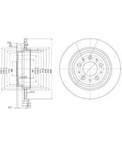 Delphi Bremžu disks BG3515