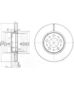 Delphi Bremžu disks BG3513