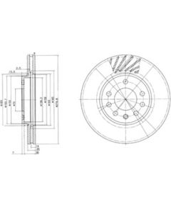 Delphi Bremžu disks BG3405