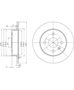 Delphi Bremžu disks BG3403