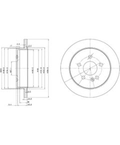 Delphi Bremžu disks BG3398