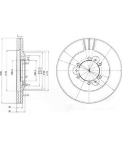 Delphi Bremžu disks BG3378