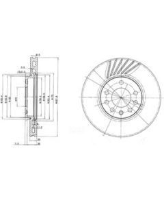 Delphi Bremžu disks BG3142