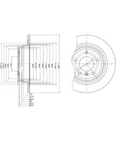 Delphi Bremžu disks BG3044