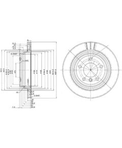 Delphi Bremžu disks BG3042