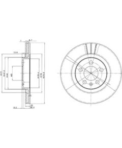 Delphi Bremžu disks BG3036